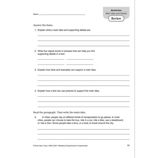 Reading Comprehension Fundamentals - 6 c