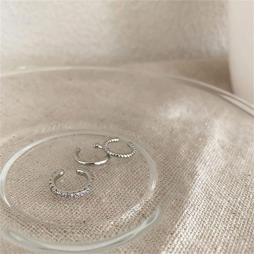 Set 3 Khuyên Đeo Vành Tai Không Cần Xỏ Lỗ Dành Cho Nam Nữ