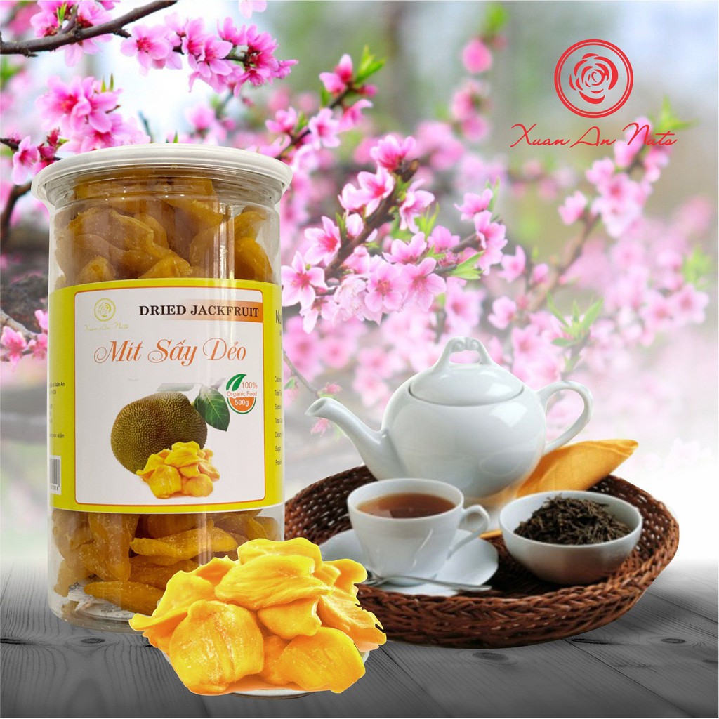 [THƠM NGON ĐẶC BIỆT] Mít Sấy Dẻo, Mít Sấy Khô Giàu Dinh Dưỡng, Giòn Ngọt Nguyên Cánh, Đặc Sản Việt 500gr