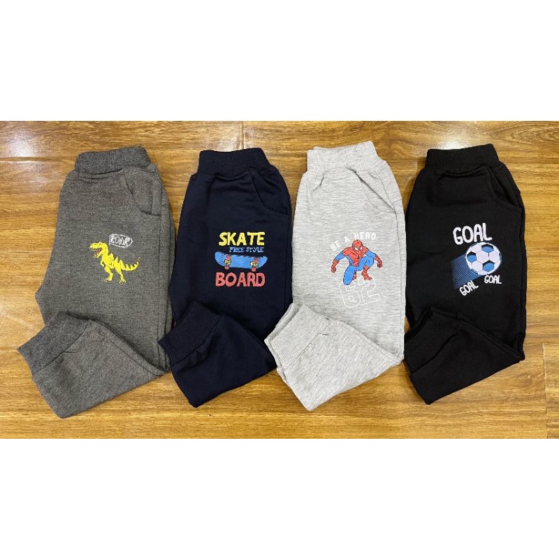 Quần Nỉ Jogger da cá bé trai 1-7y