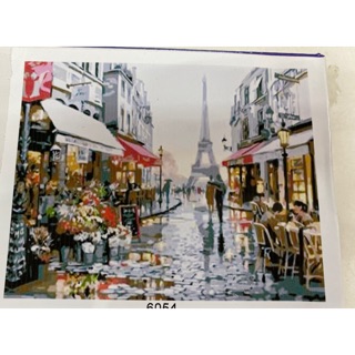 Hot hot!!! Tranh tô mầu số hoá Paris 40*50cm