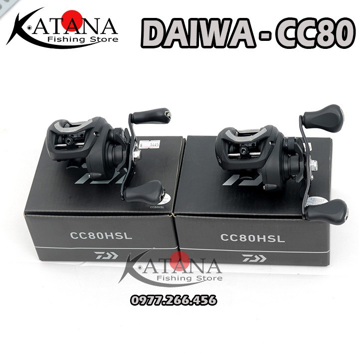 Máy câu Lure - máy ngang Daiwa CC80HSL - New 2019 - Giá Rẻ