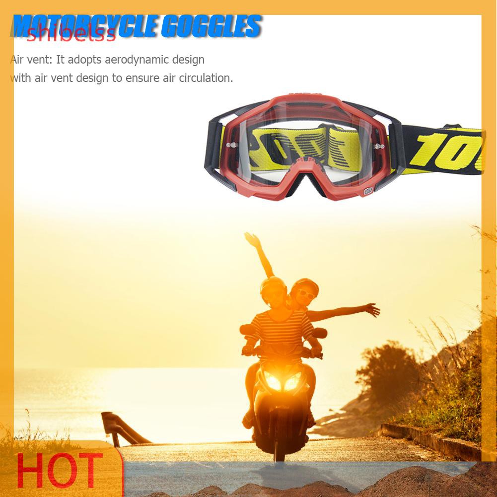 （ʚshibelss）367 Clear Lens Motocross Goggles Motorcycle Helmet Dirt Bike ATV Eyewear