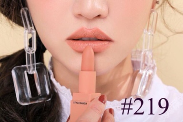Son thỏi 3 CE màu cam nude 219