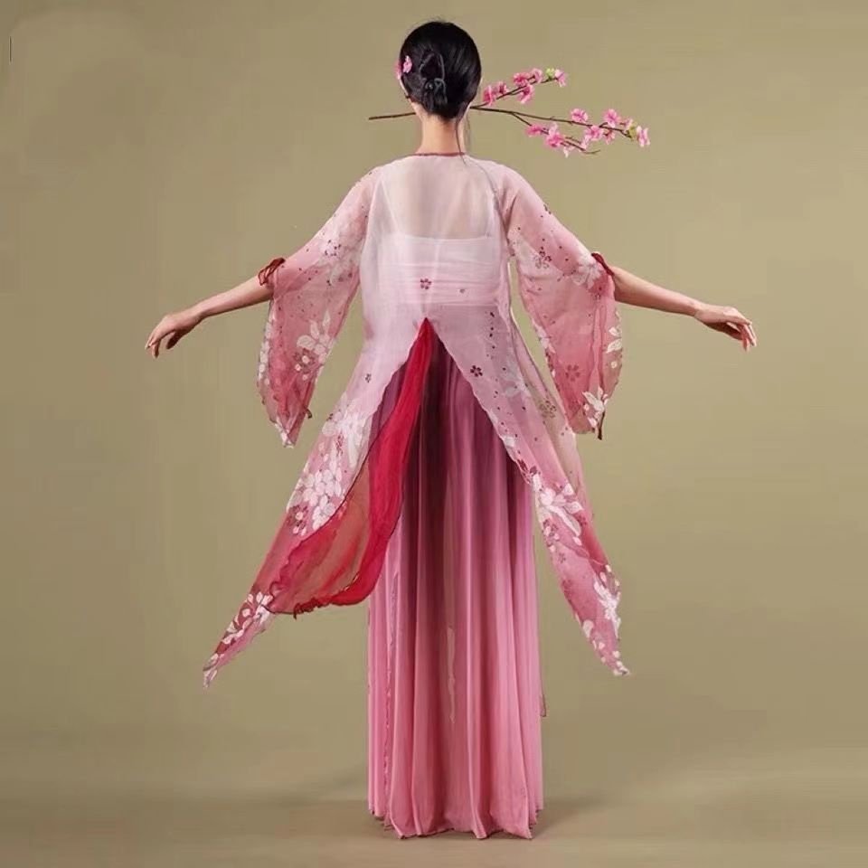 Trang Phục Sườn Xám Truyền Thống Trung Hoa Màu Sắc Gradient Dành Cho Nữ