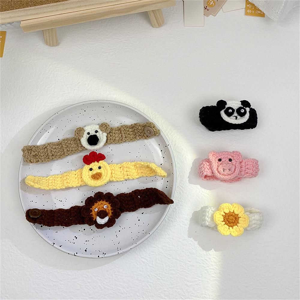 Vòng đeo tay đan len hình động vật đáng yêu sáng tạo thoải mái cho bé gái