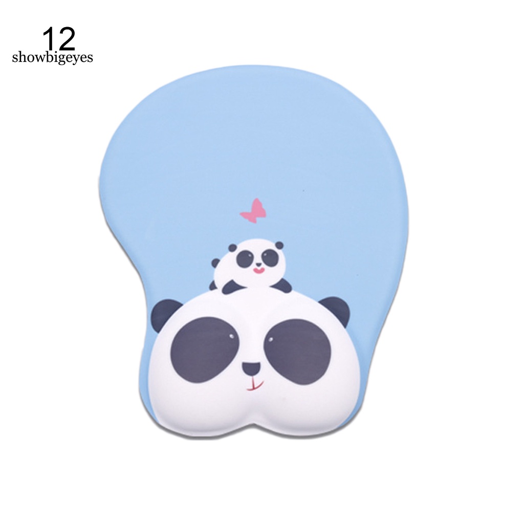 Tấm lót chuột SGES có đệm chống trượt hình hoạt hình 3D đáng yêu cho PC
