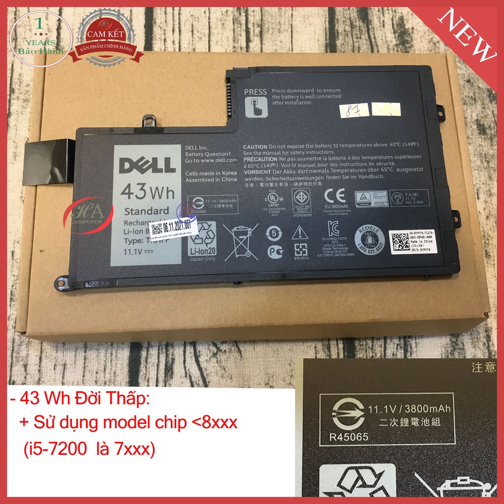 Pin dell Latitude 3450