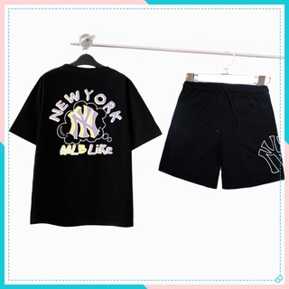 Bộ thể thao nam nữ ny mlb like bộ quần áo thun unisex ny mlb like