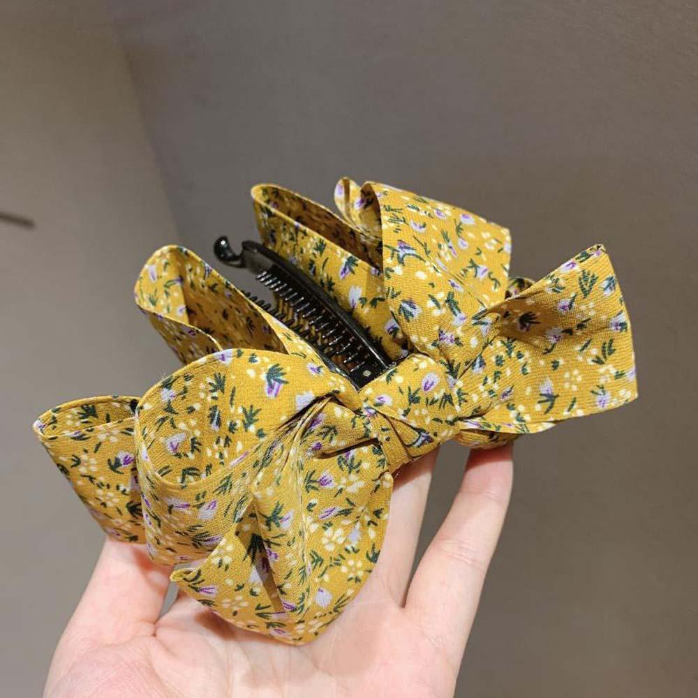 Kẹp Tóc Đuôi Ngựa Nhiều Lớp Đính Nơ Hàn Quốc WMES15H Cho Nữ