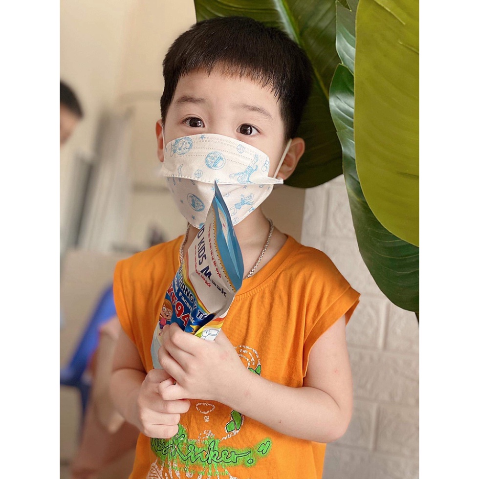 Khẩu Trang Cho Bé Diệt Khuẩn 4D KF94 Hoạ Tiết Cho Bé 1-8 tuổi