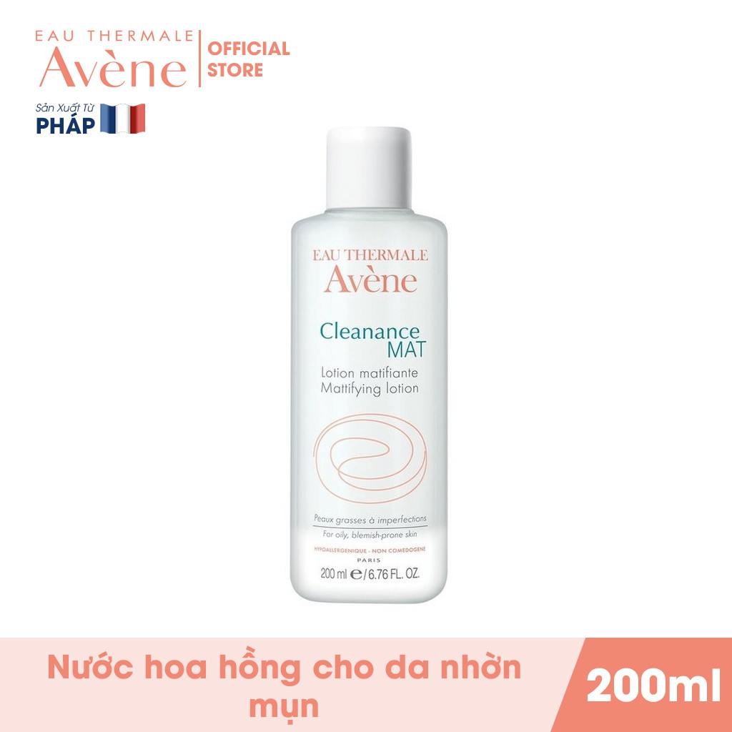 Nước hoa hồng cho da nhờn mụn Avène Cleanance Mat Toner 200ml