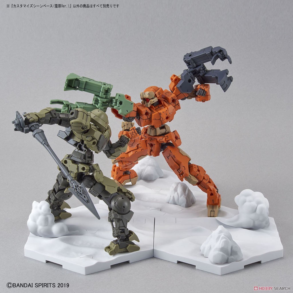 Mô hình lắp ráp giá đỡ trưng bày CUSTOMIZE SCENE BASE (SNOWFIELD Ver.) 03 Bandai