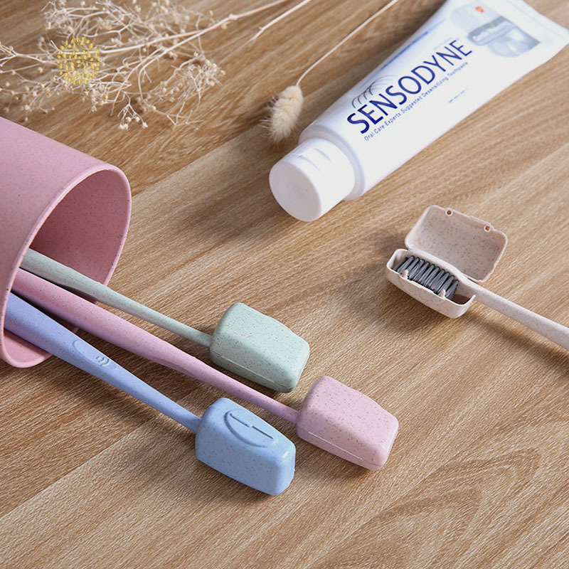 Set 4 nắp đậy đầu bàn chải đánh răng chống vi khuẩn tiện lợi