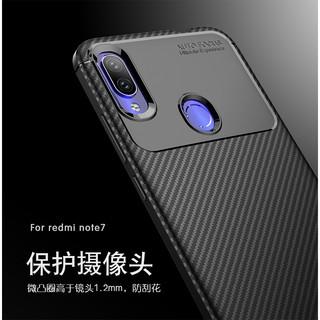 Ốp điện thoại sợi carbon mềm chống sốc cho Xiaomi Redmi Note 8 Pro Note7 redmi Note7 Pro