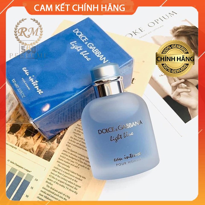 Nước hoa nam cao cấp mini 𝗗$𝗚 𝗟𝗶𝗴𝗵𝘁 𝗕𝗹𝘂𝗲 𝗜𝗻𝘁𝗲𝗻𝘀𝗲 chiết 5ml-10ml-20ml chính hãng - hương thơm tươi mát cho mùa hè | Thế Giới Skin Care