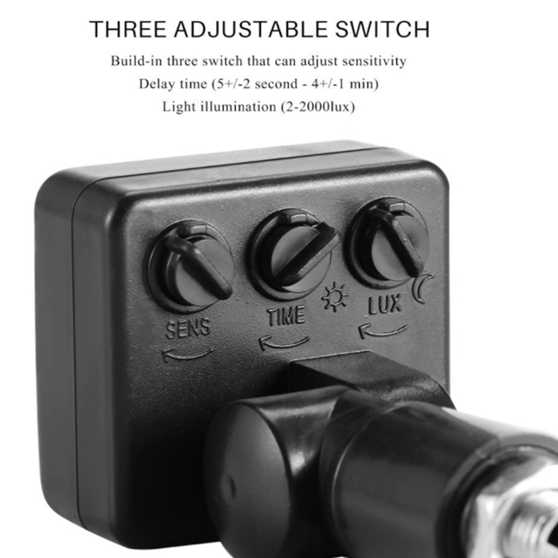 Đèn LED Mini Cảm Biến Chuyển Động Hồng Ngoại 220V Đen