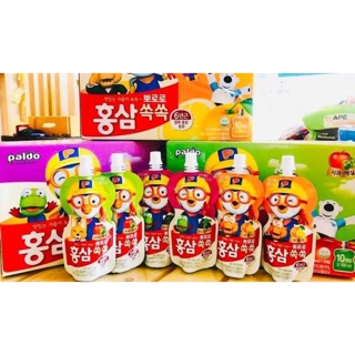 Nước hồng sâm cho bé vị hoa quả pororo