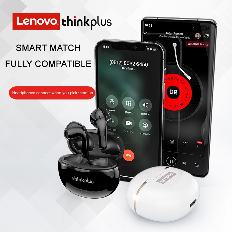 Nguyên bản Lenovo X16 pro TWS Earbuds BT 5.2 Thể thao chống nước Tai nghe Bluetooth chống ồn Tai nghe trong tai có micrô