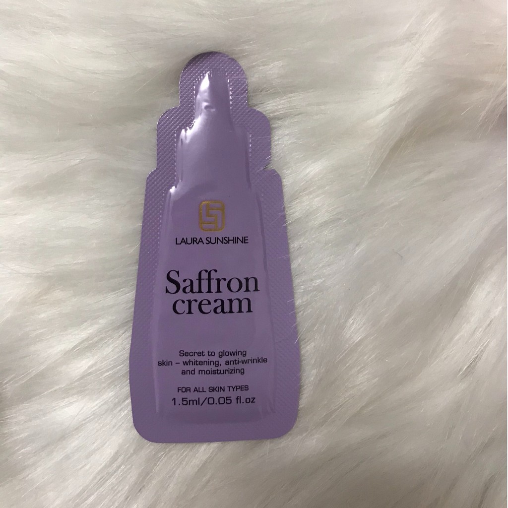 1 túi Kem dưỡng nhụy hoa nghệ tây mini (túi 1.5ml) Saffron Cream Laura Sunshine Nhật Kim Anh