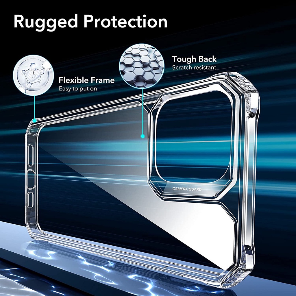 Ốp Lưng dành cho iPhone 13 / 13 Pro / 13 Pro Max ESR Air Armor Clear Case - Hàng Nhập Khẩu.