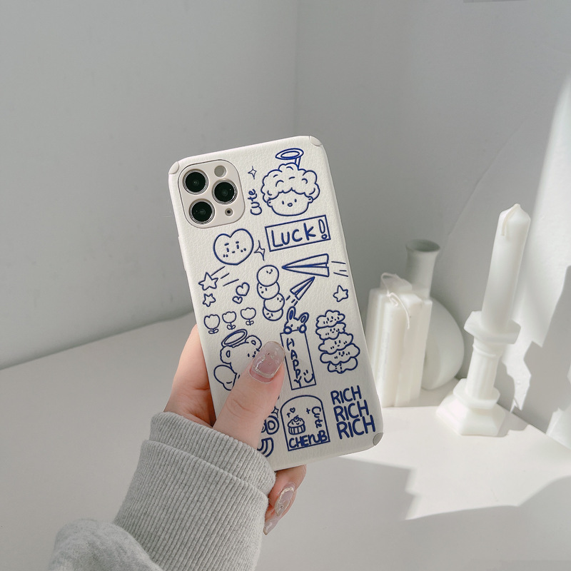 Ốp lưng iphone vuông cạnh hình iPhone/6/6Plus/6s/6sPlus/6/7/7Plus/8/8Plus/X/Xs/Xs Max/11/11Pro/11ProMax/12/12PROMAX/12MINI/12PRO Angel bear lambskin | BigBuy360 - bigbuy360.vn