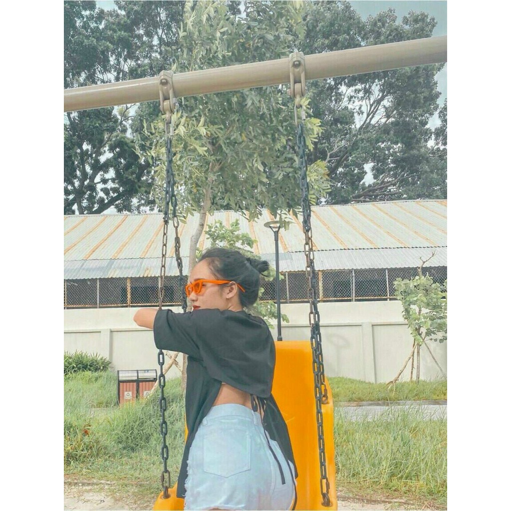 [HOT] Áo hở lưng form rộng buộc dây nơ NG10321