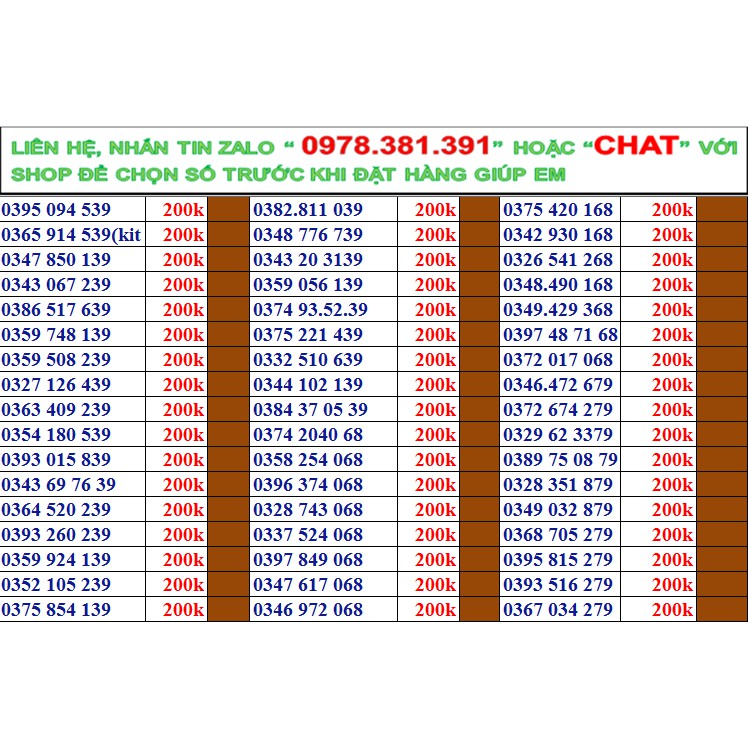 Sim viettel thần tài lộc phát đồng giá 200k