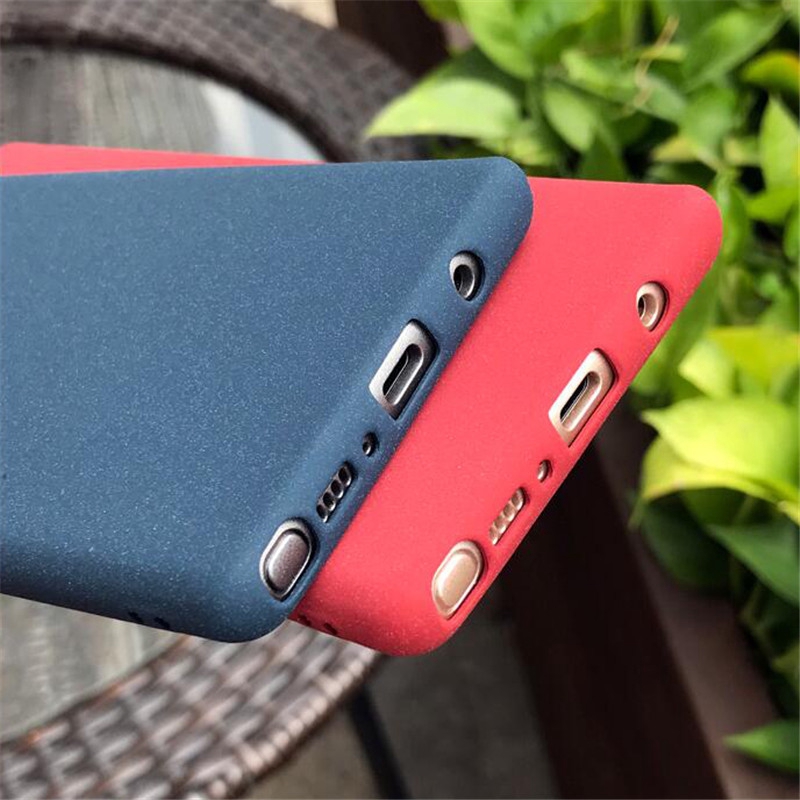 Ốp điện thoại nhám màu trơn in hình trái tim cho Samsung Galaxy Note 8 9 S8 A9 Star C7 C9 Pro | BigBuy360 - bigbuy360.vn