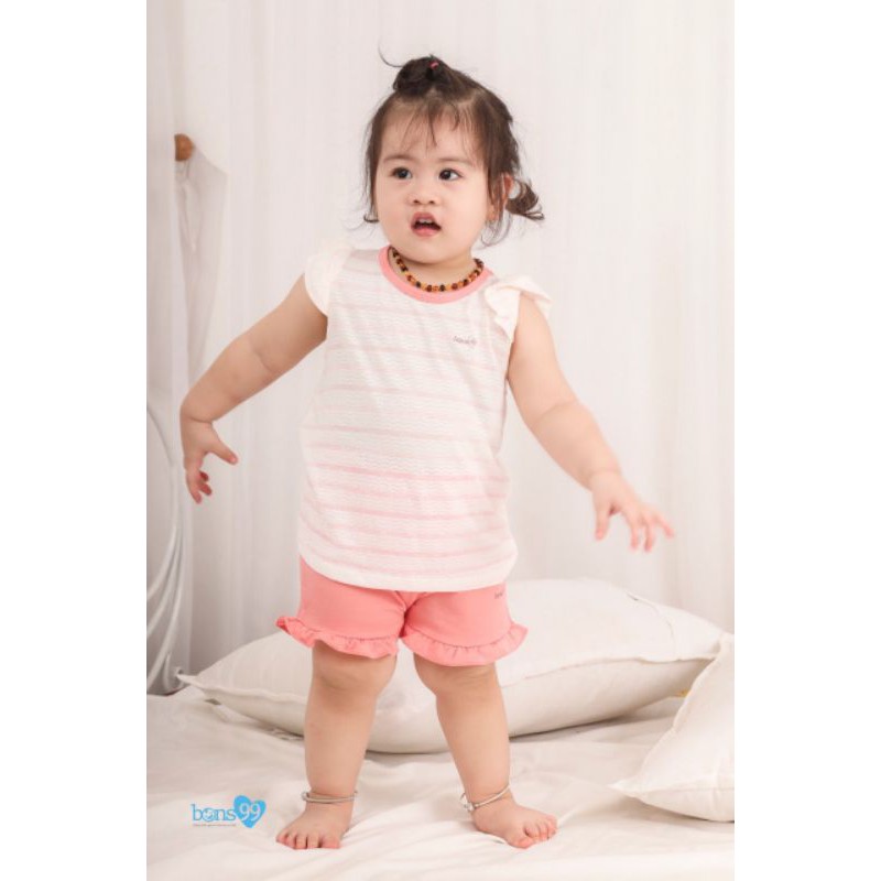 Bons99_ Bộ ba lỗ bamboo Bons99 cho bé size 6M đến 4Y