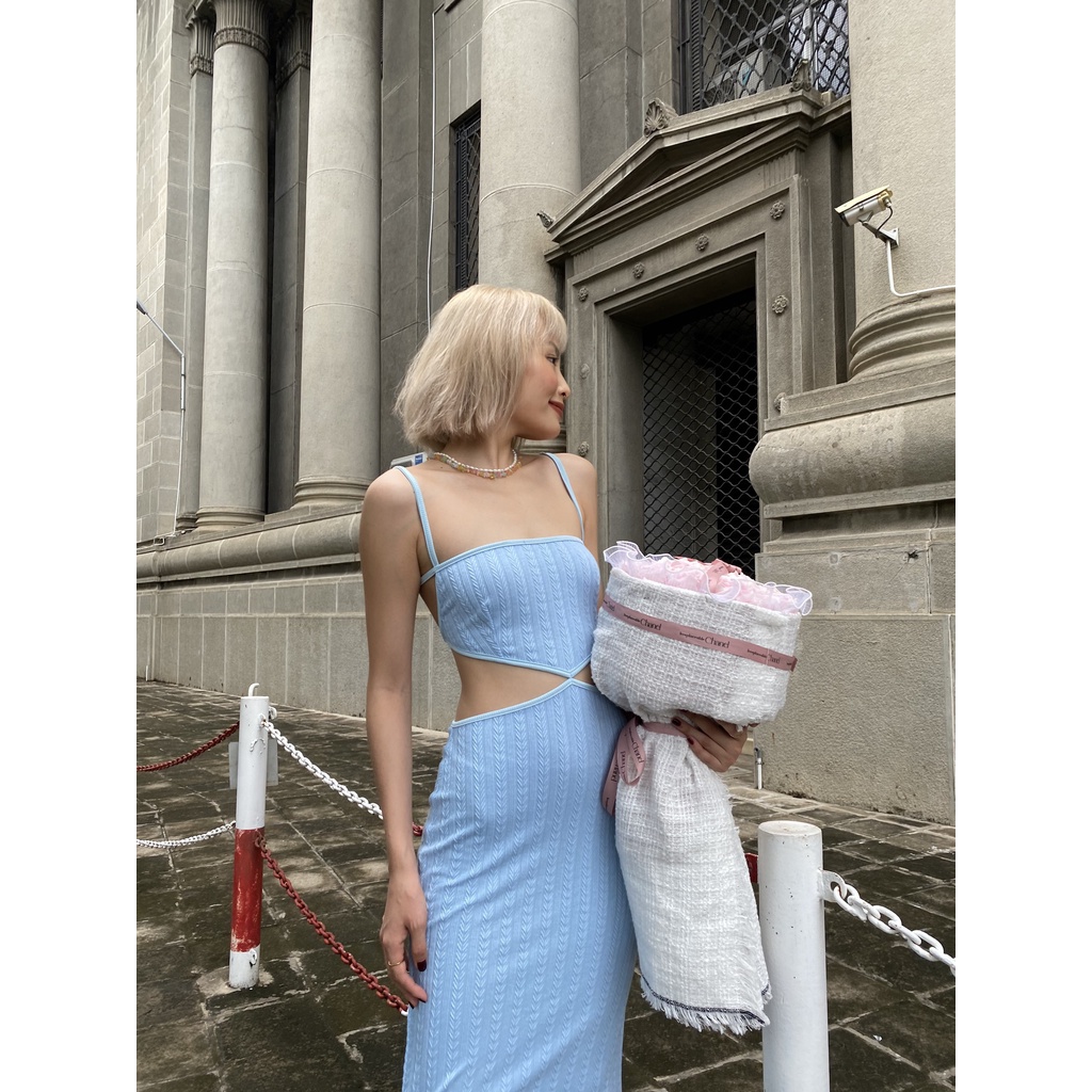 Beach Me Dress - Váy thun ôm body khoét eo hở lưng - Thiết Kế Bởi Coco.Official