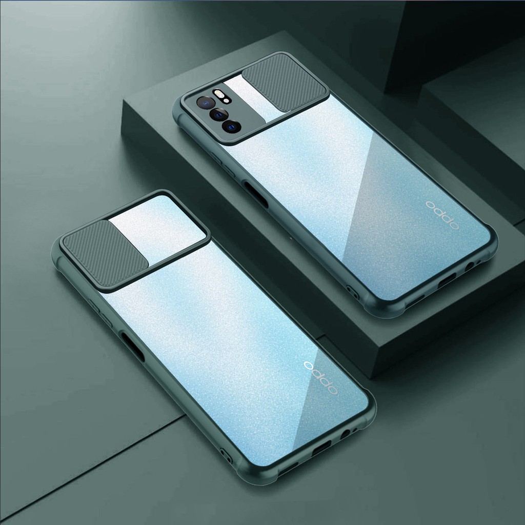 Ốp điện thoại mềm nắp trượt bảo vệ camera chống rơi thời trang cho Oppo Reno6 5g Reno6 Pro 5g Reno6 Z 5g
