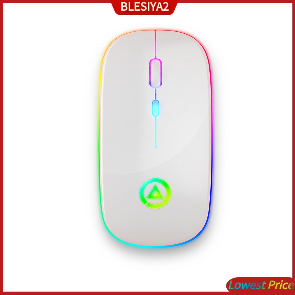 LED Silent Mute   Wireless Mouse Optical Mice with Receiver Gray