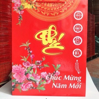 Combo 10 túi giấy đỏ đựng quà ngày Tết