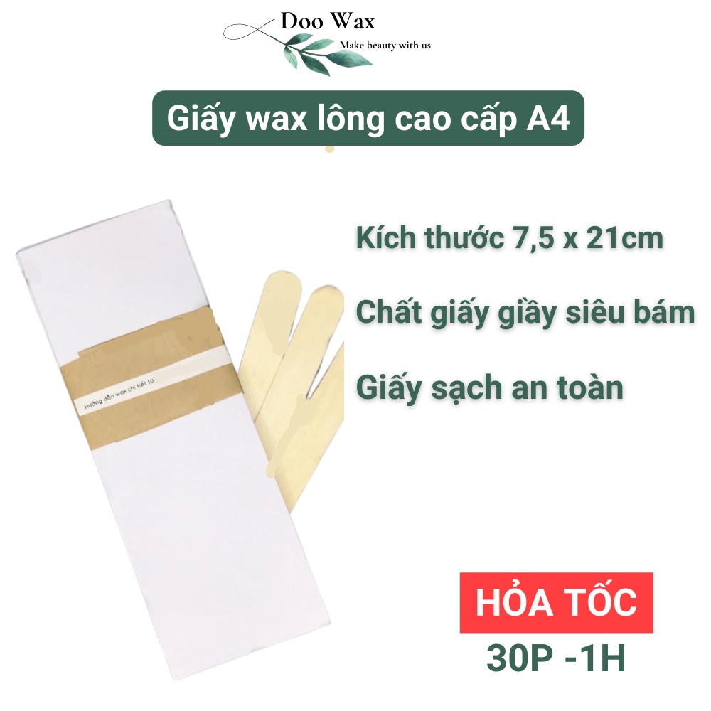 Giấy wax lông 50 tờ, 100 tờ kích thước 7,5 cm x 21cm
