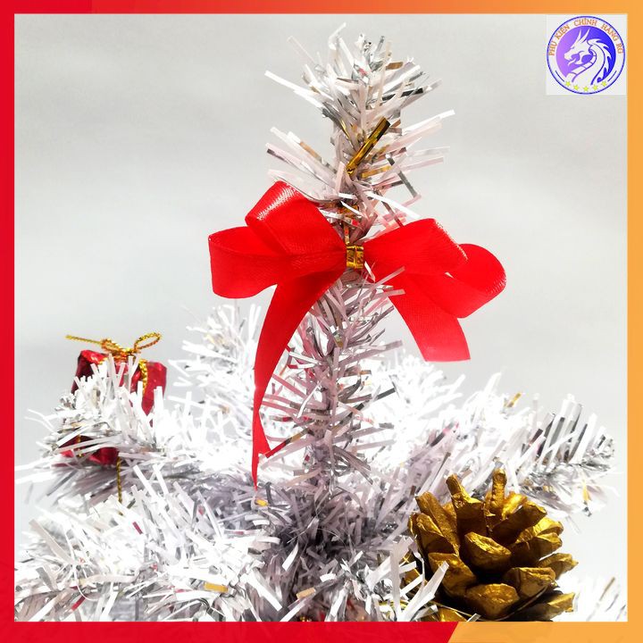 Cây Thông Noel Màu Trắng Bạc 40 - 60 cm Trang Trí Lễ Giáng Sinh