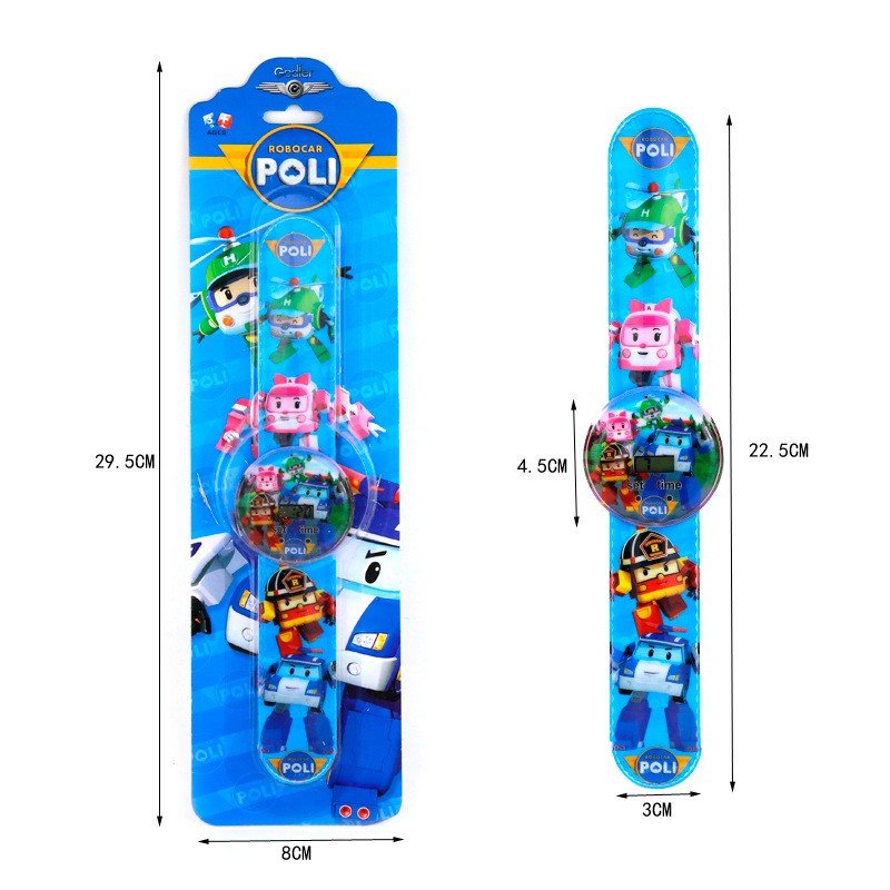 Đồng hồ điện tử họa tiết ngựa Pony Robocar Poli dễ thương cho bé
