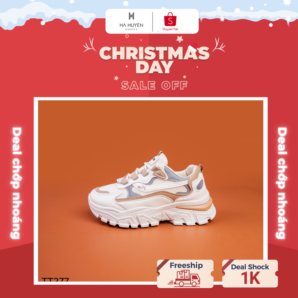 Giày thể thao nữ Hà Huyền Shoes sneaker phối màu phản quang cá tính - TT277 | BigBuy360 - bigbuy360.vn
