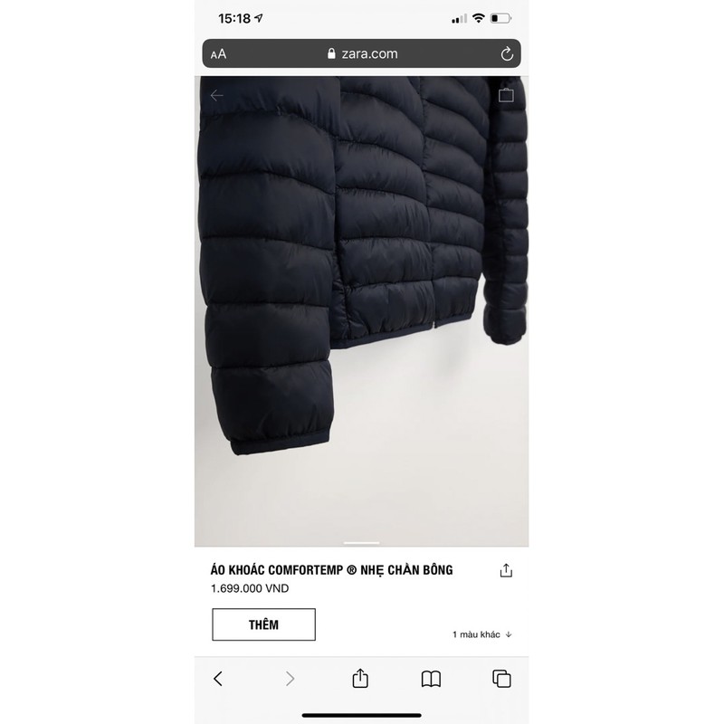 Áo Phao Nam Siêu Nhẹ Xanh Navy ZR | BigBuy360 - bigbuy360.vn