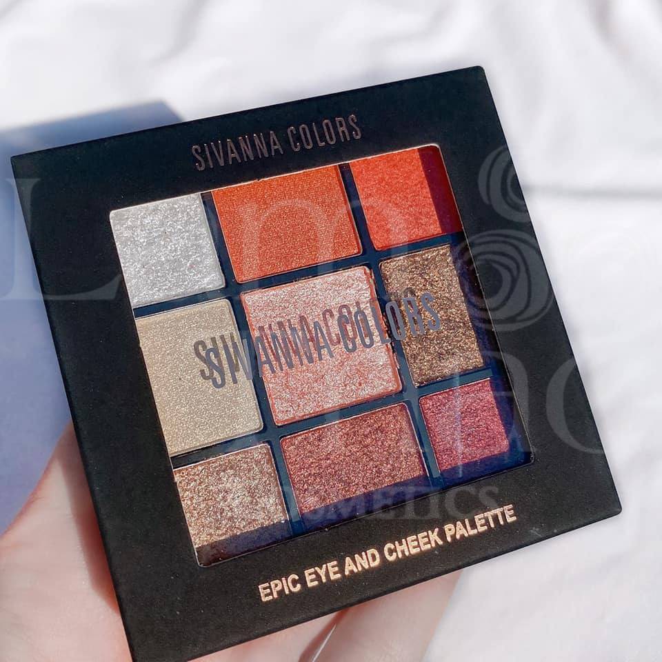 Bảng Phấn Má Hồng & Mắt Sivanna Colors Epic Eye And Cheek Palette