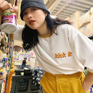 Áo thun trắng viền vàng Kick iT_AT.TVV.38_24 erot clothing