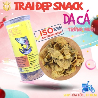 Xả kho da cá hồi trứng muối hủ pet 250g - trai đẹp snack
