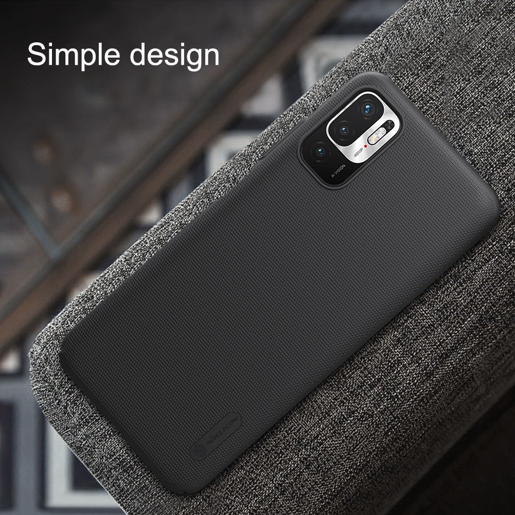 Ốp điện thoại Nillkin Super Frosted Shield cho Xiaomi Poco M3 Pro 5G / Redmi Note 10 5G nhựa pc cứng chống sống