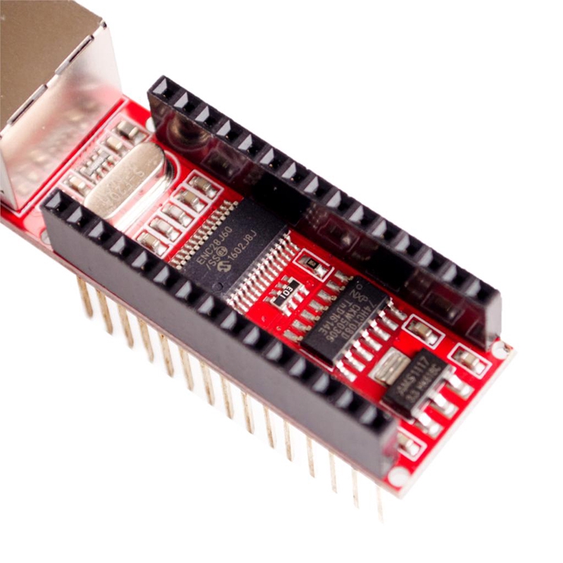 Mô-đun mạng ENC28J60 Ethernet Shield V1.0 cho Mô-đun máy chủ web Nano 3.0 RJ45 tương thích với arduino