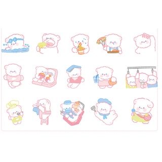 Set nhãn dán sticker miếng đáng yêu, mini