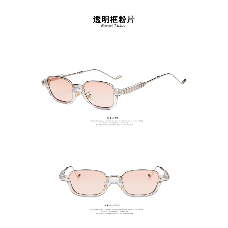 Kính mát gọng kim loại hình oval phong cách Hàn Quốc cổ điển cho nữ