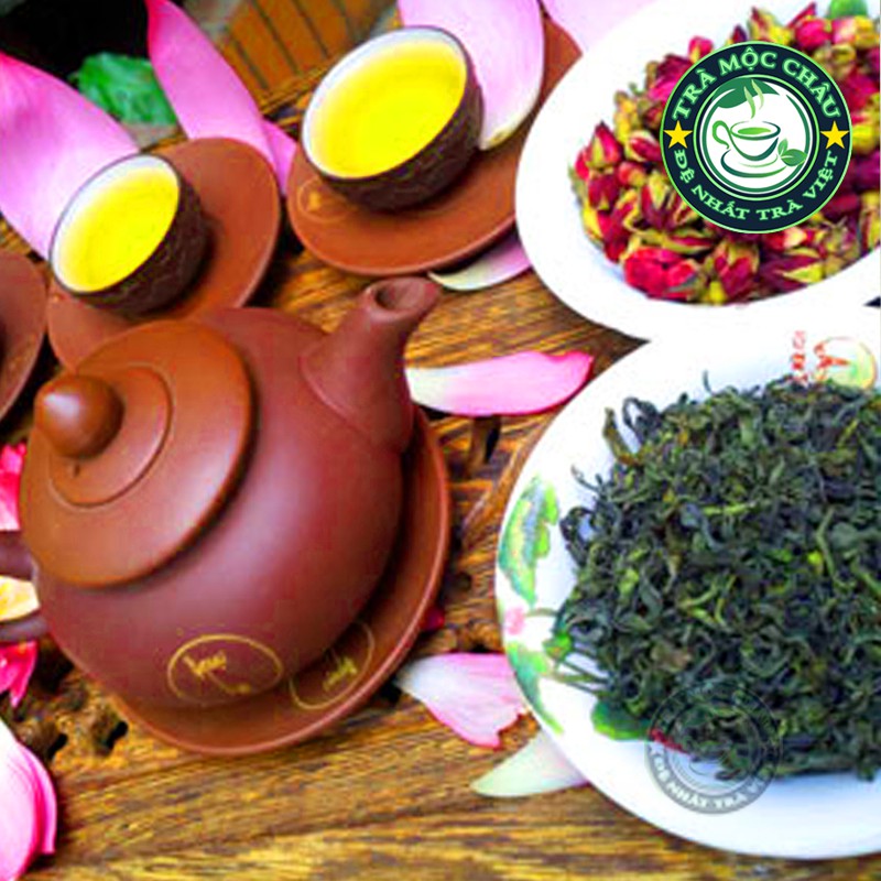 Trà Sen Mộc Châu hộp 500g - Trà xanh ướp hương sen - Trà Mộc Châu Đặc Sản | BigBuy360 - bigbuy360.vn