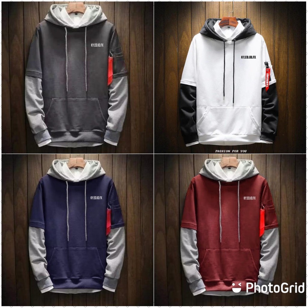 Áo Khoác Nam Dài Tay Có Mũ Thời Trang Hàn | BigBuy360 - bigbuy360.vn