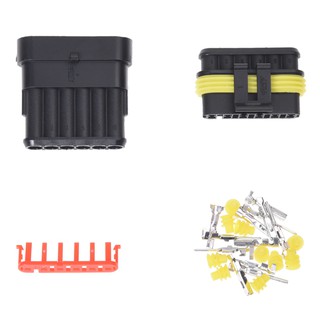 Kit 6 pin Way Waterproof Electrical Wire Plug Connector