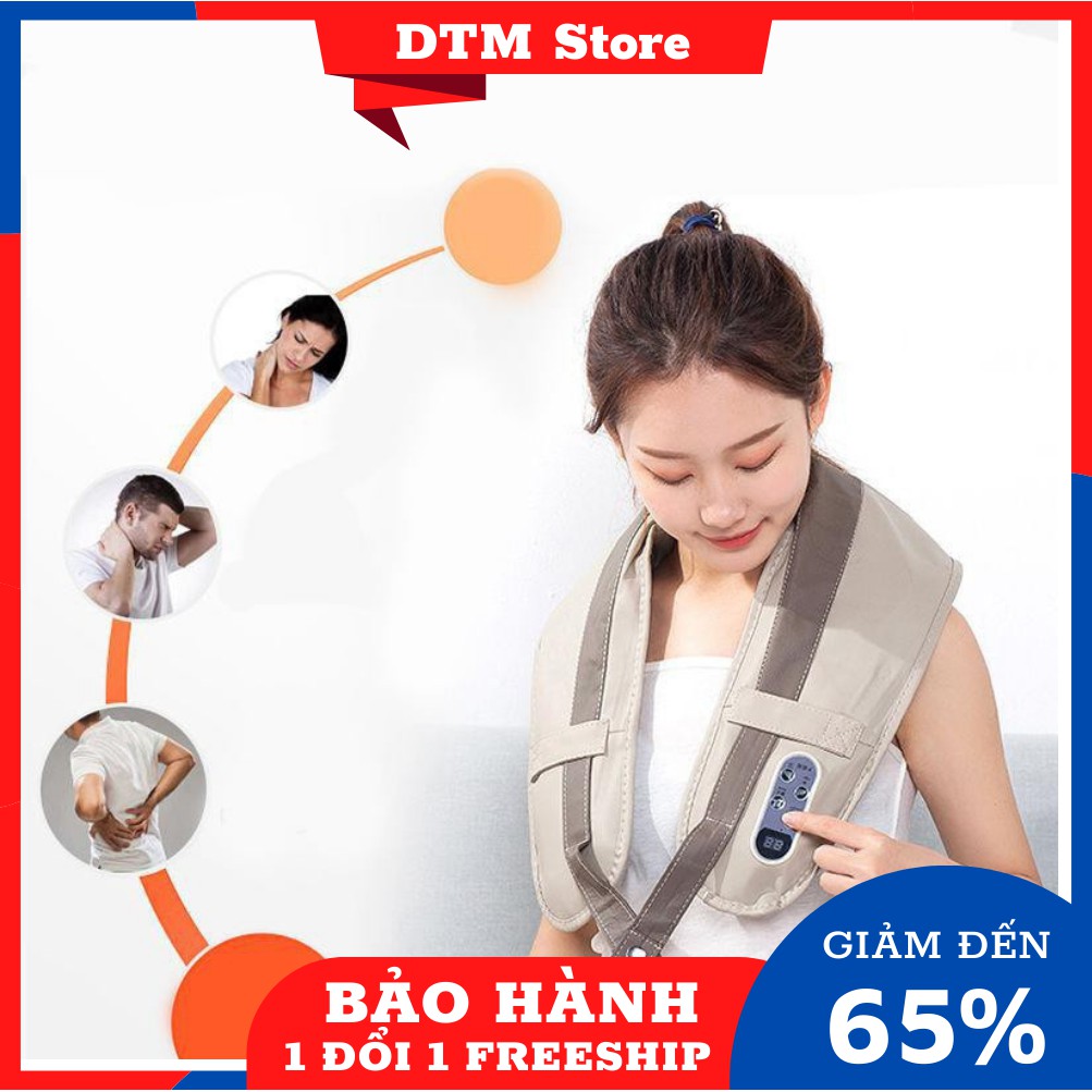 Đai massage đấm lưng-vai-cổ-gáy toàn thân siêu tiện lợi,dụng cụ massagne và trị liêu - DTM Store